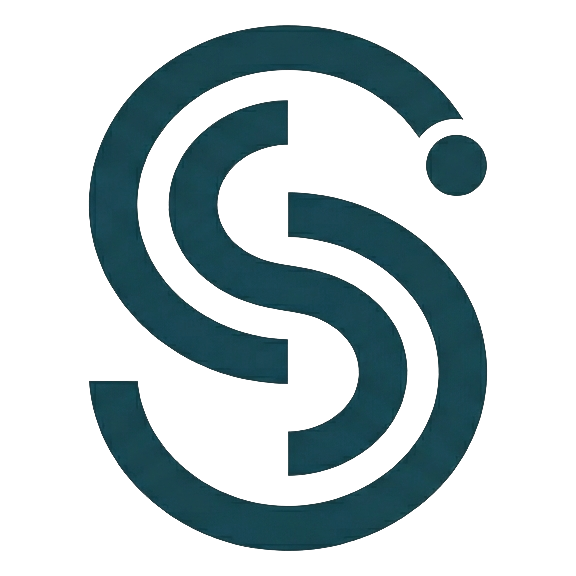 Sweepr360 logo - a dark geometric S mark